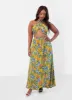 Bon Voyage Tropical Print Cross Over Top sold by Rebdolls