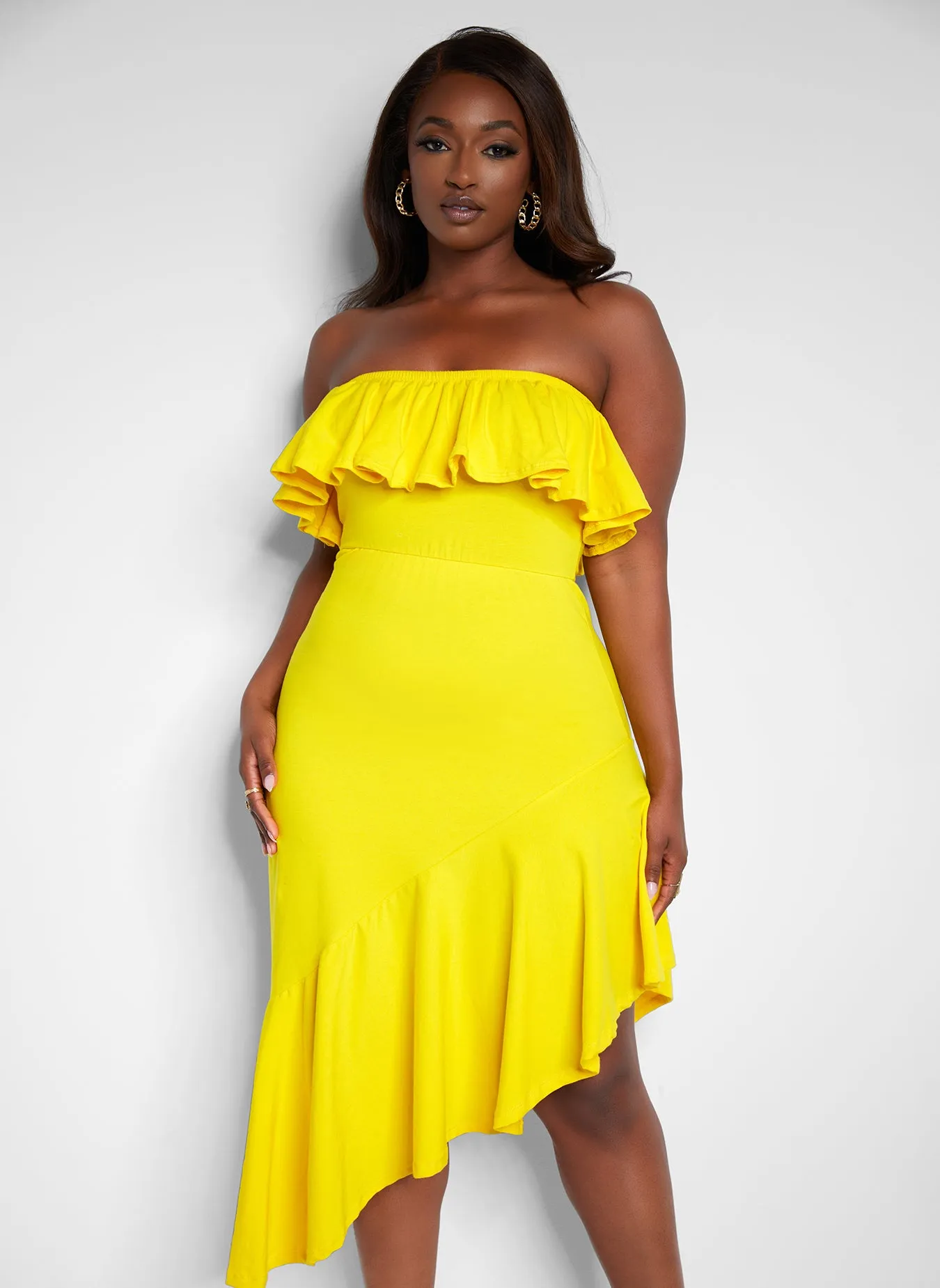 Ray of Sunshine Ruffled Sleeveless Dress - Yellow sold by Rebdolls product image thumbnail 3