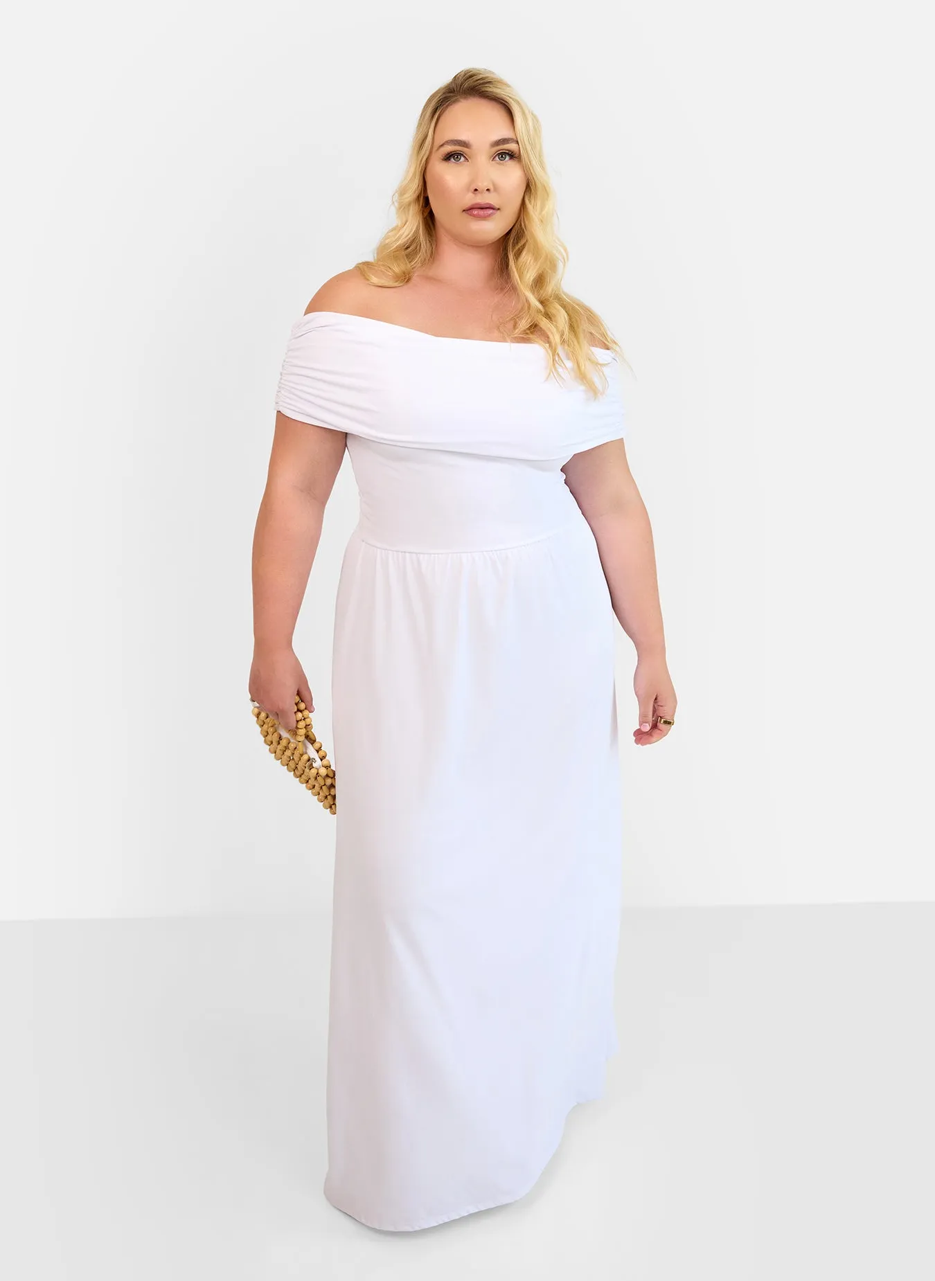 Immaculate Drop Waist Maxi A Line Dress sold by Rebdolls