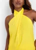 Beach Stroll Halter Slip Maxi Dress - Yellow sold by Rebdolls