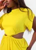 Desires Cut Out Maxi A Line Dress - Yellow sold by Rebdolls