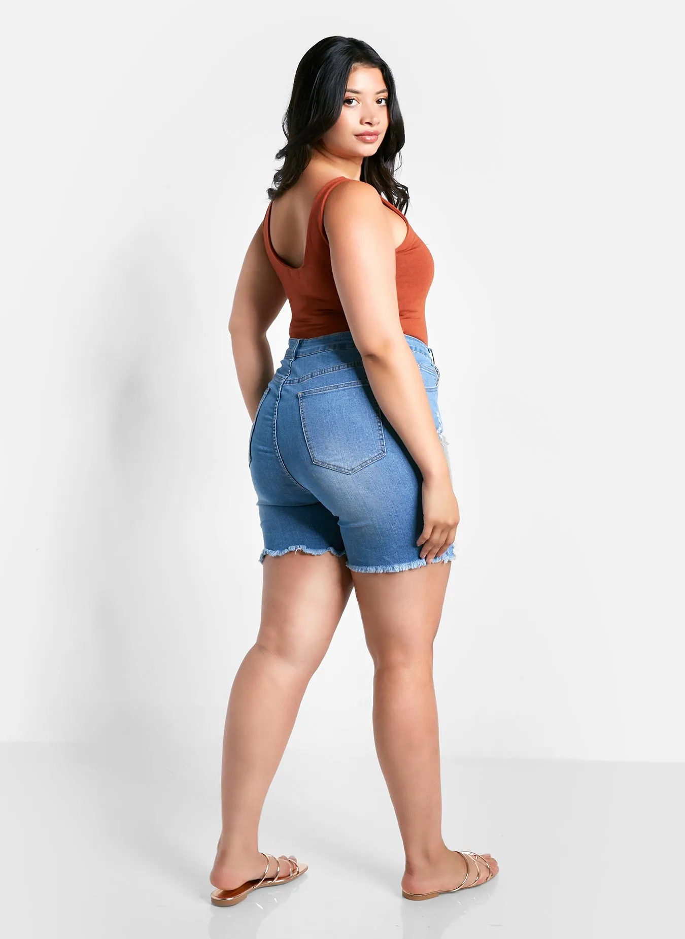 Essential Scoop Neck Tank Bodysuit - Mocha sold by Rebdolls product image thumbnail 5