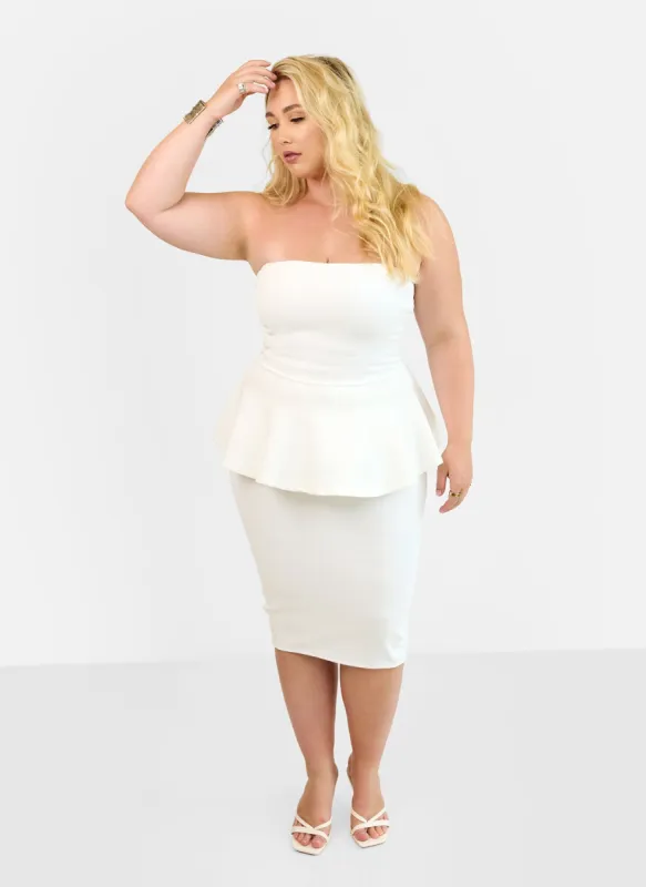 Akari Bodycon Midi Skirt sold by Rebdolls
