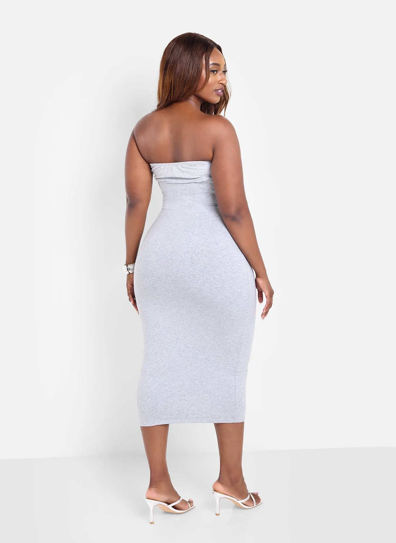 Gwenyth Knotted Bodycon Midi Dress sold by Rebdolls product image thumbnail 4