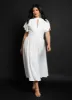 Rori Textured Keyhole Midi A Line Dress sold by Rebdolls