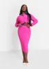 Annette Textured Midi Bodycon Skirt sold by Rebdolls