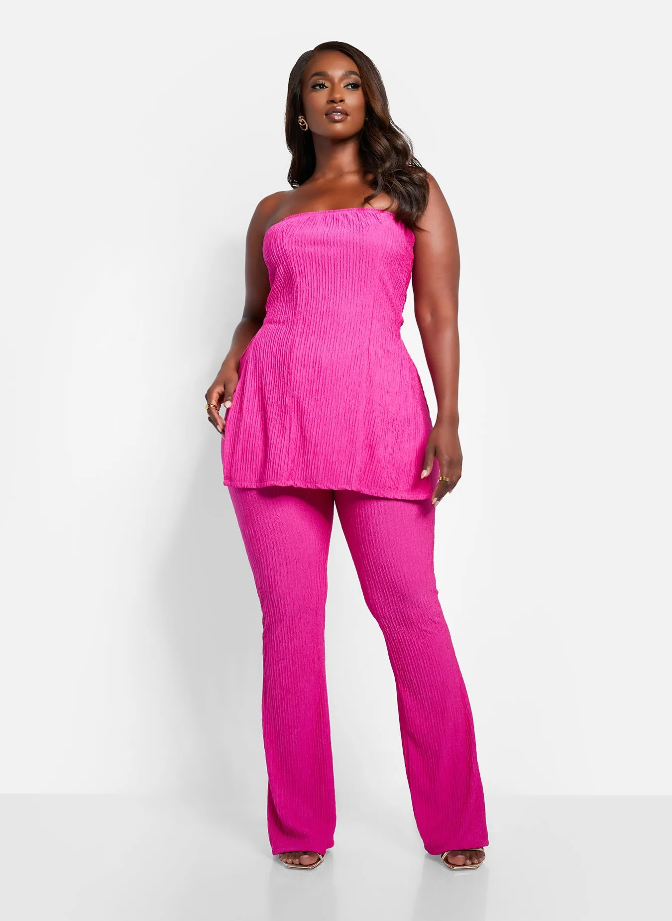 Mika Textured Bell Bottom Pants sold by Rebdolls product image thumbnail 2