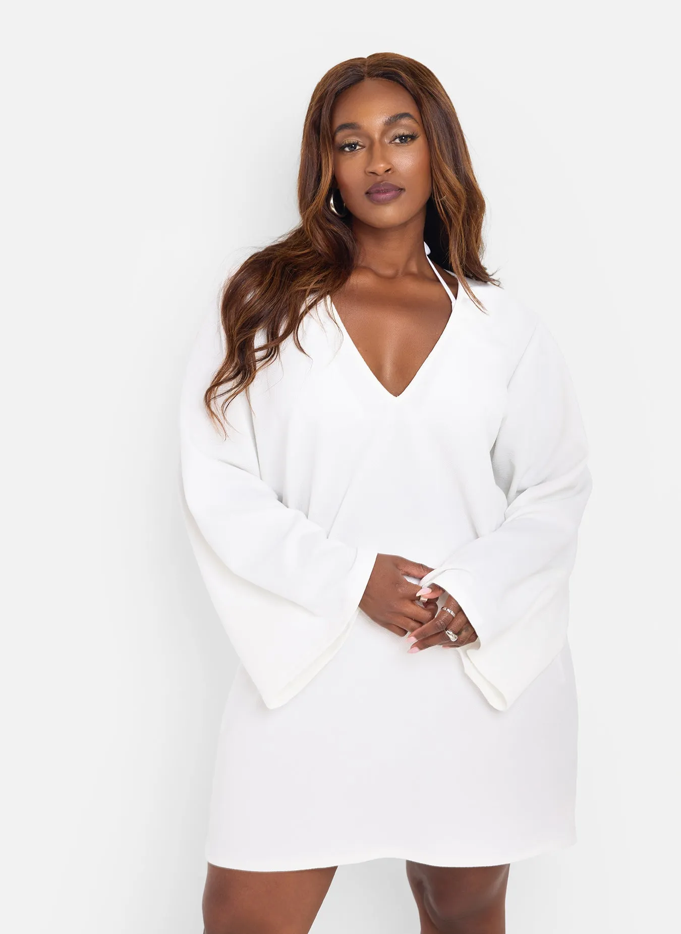 Anwen Shift Mini Coverup Dress sold by Rebdolls