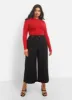 Essential Long Sleeve Crew Neck Top - Red sold by Rebdolls