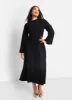Helga Textured Flare Sleeve Midi Shift Dress sold by Rebdolls