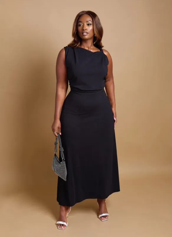 Delilah Knotted A Line Maxi Dress sold by Rebdolls