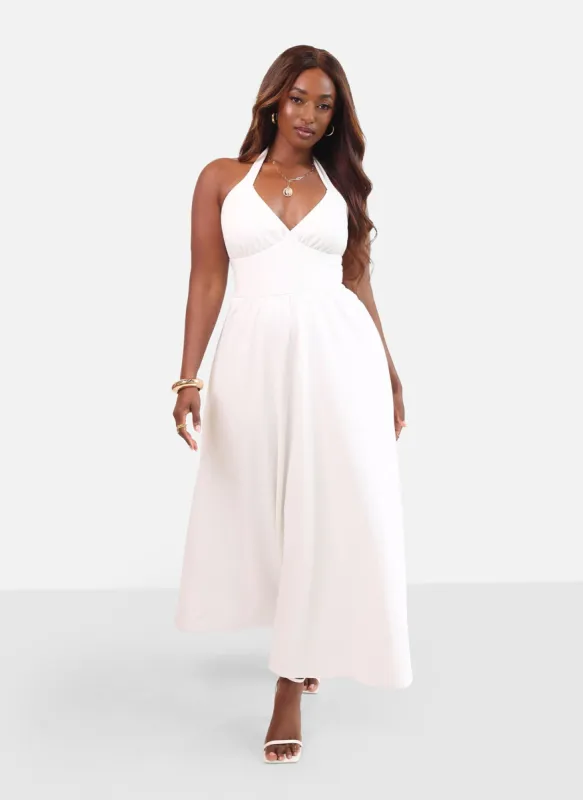 Isabella Halter Skater Maxi Dress made by Rebdolls