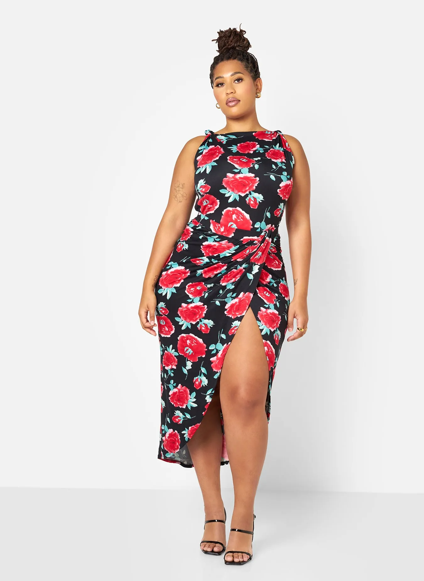 Abigail Floral Knotted Strap Top sold by Rebdolls product image thumbnail 2