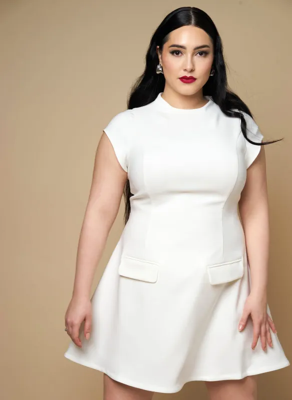 Buttercup Short Sleeve Mini Skater Dress sold by Rebdolls