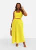 High Shine Drop Waist A Line Ponte Maxi Skirt sold by Rebdolls
