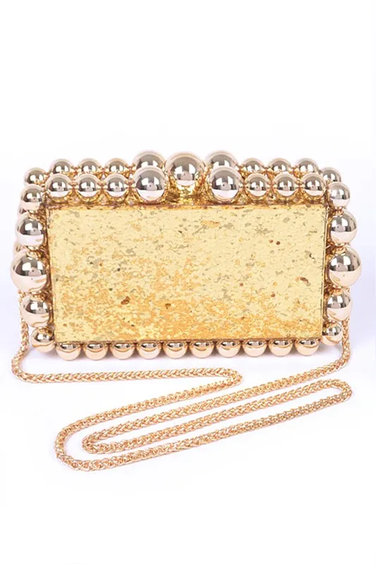 Lola Metallic Beads Clutch sold by Rebdolls product image thumbnail 4