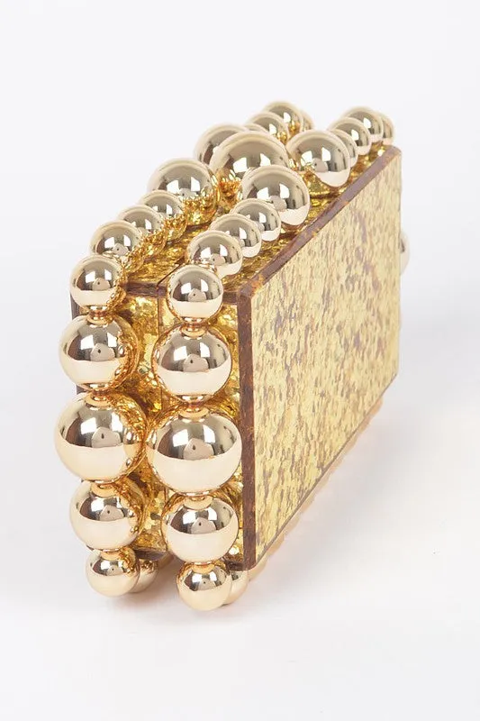Lola Metallic Beads Clutch sold by Rebdolls product image thumbnail 5