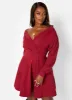 Class Flirt Cotton Off The Shoulder Mini Skater Dress W. Pockets sold by Rebdolls