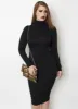 Don't Make Me Wait Cotton Turtleneck Midi Dress sold by Rebdolls