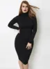 Don't Make Me Wait Cotton Turtleneck Midi Dress sold by Rebdolls