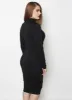 Don't Make Me Wait Cotton Turtleneck Midi Dress sold by Rebdolls