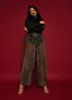 Jovie Shimmer Sheer Wide Leg Pants sold by Rebdolls