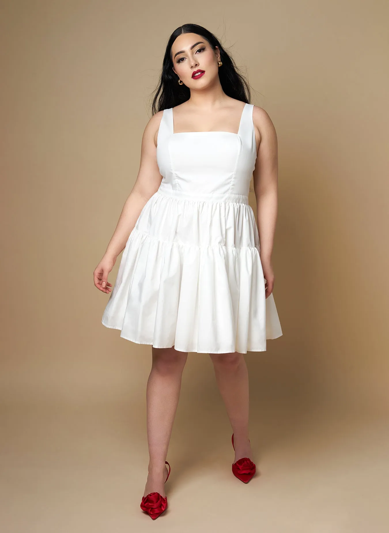 Peony Corset Mini Skater Dress sold by Rebdolls product image thumbnail 4