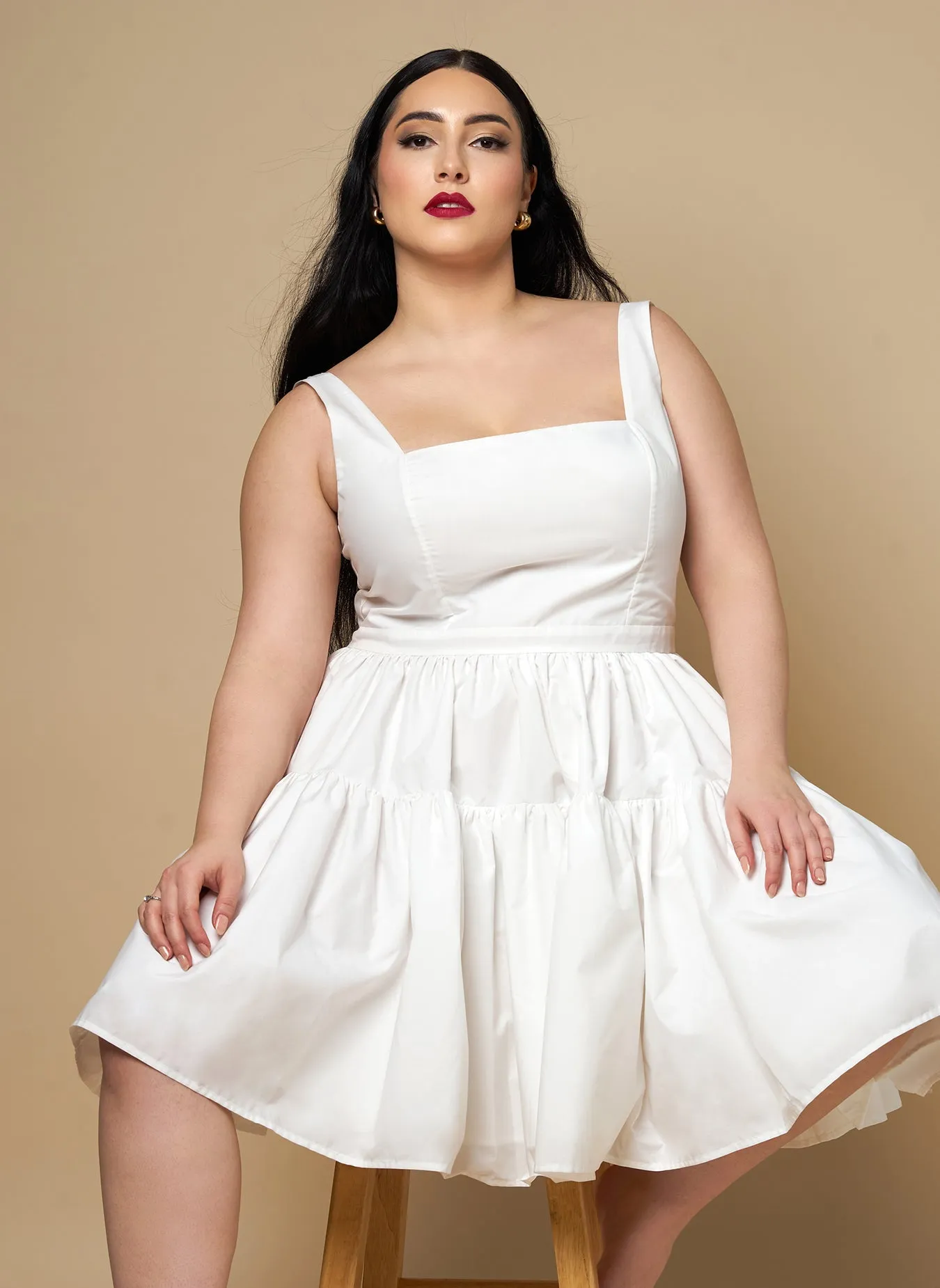 Peony Corset Mini Skater Dress sold by Rebdolls