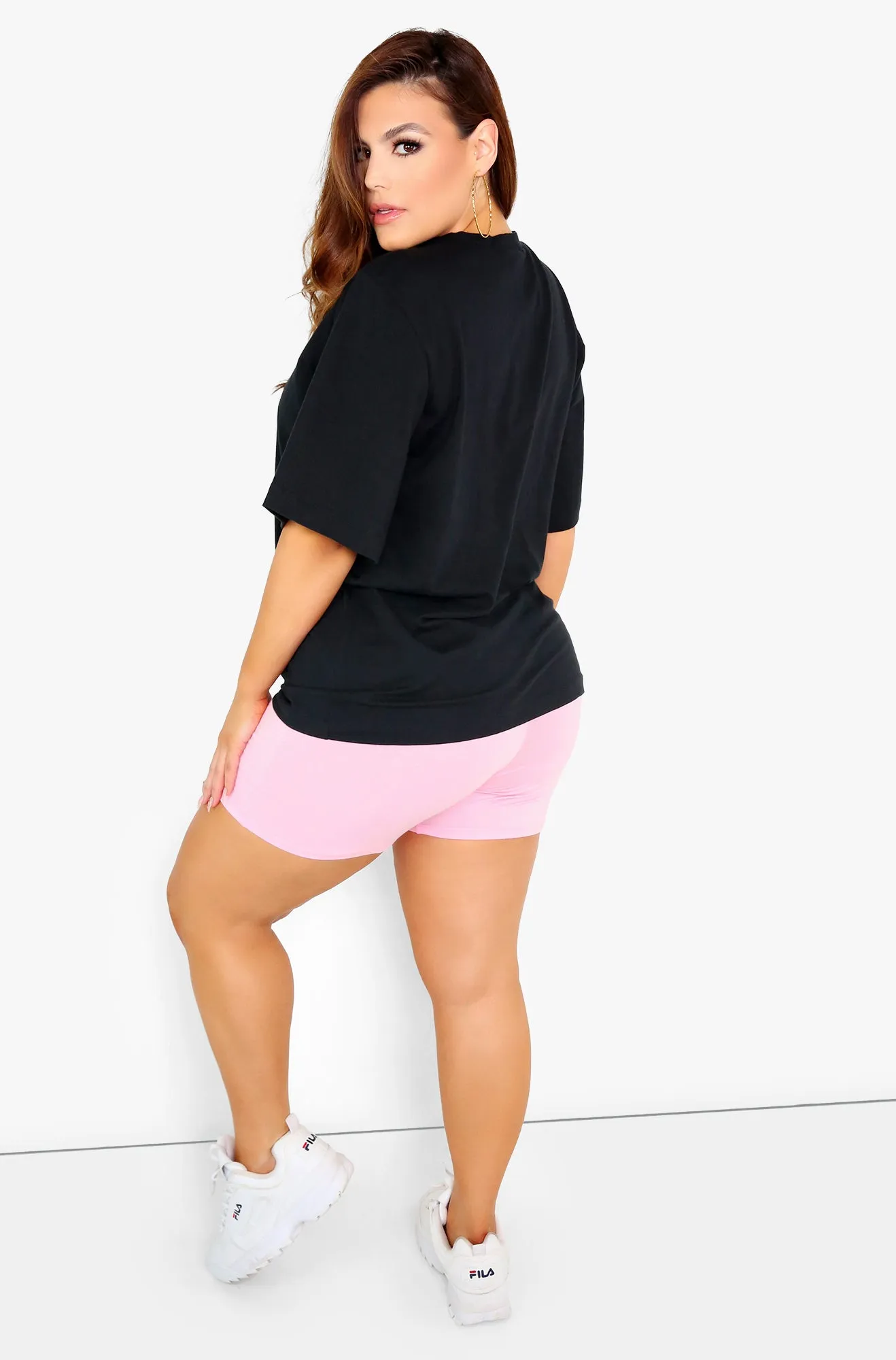 Essential Longline Top - Black sold by Rebdolls product image thumbnail 3