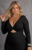 Never The Same Keyhole Long Sleeve Bodycon Midi Dress sold by Rebdolls
