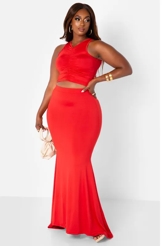 Bombshell Mermaid Maxi Skirt sold by Rebdolls