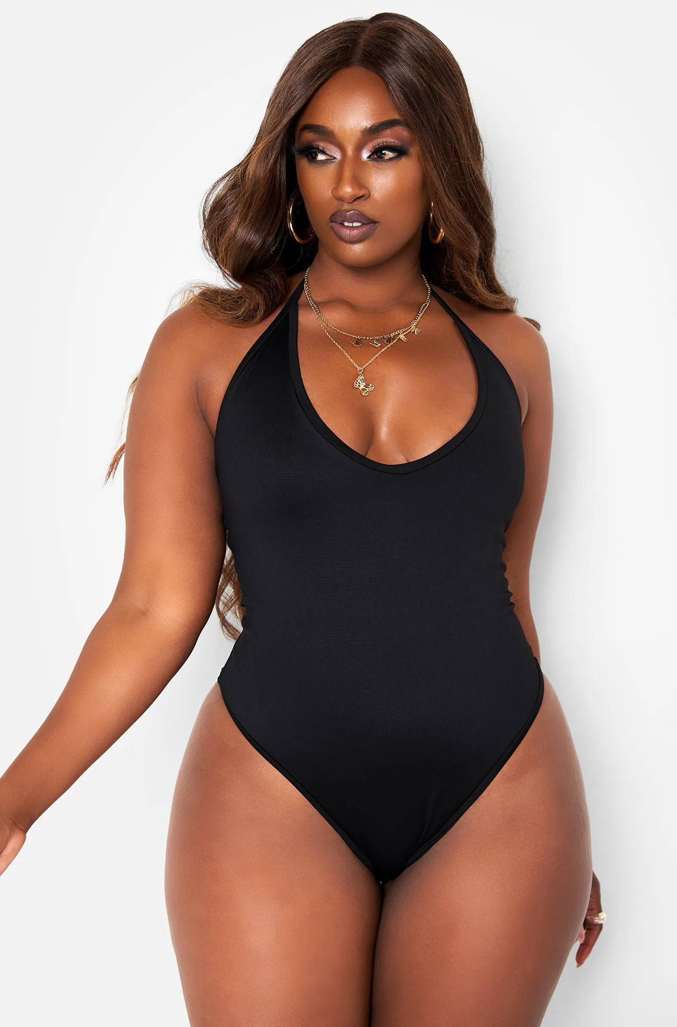 Beach House Scoop Neck Swimsuit - Black sold by Rebdolls product image thumbnail 2