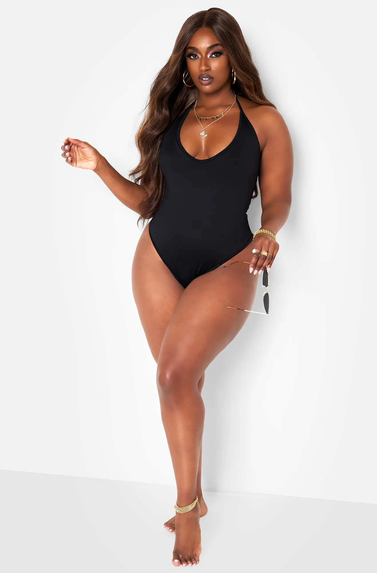 Beach House Scoop Neck Swimsuit - Black sold by Rebdolls product image thumbnail 3
