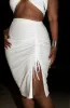 First Time Around Wrap Top & Bodycon Ruched Midi Skirt Set sold by Rebdolls
