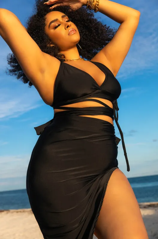 Stranded Lace Up Bikini Top sold by Rebdolls