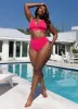 Essential Full Coverage Halter Swim Top - Fuchsia sold by Rebdolls