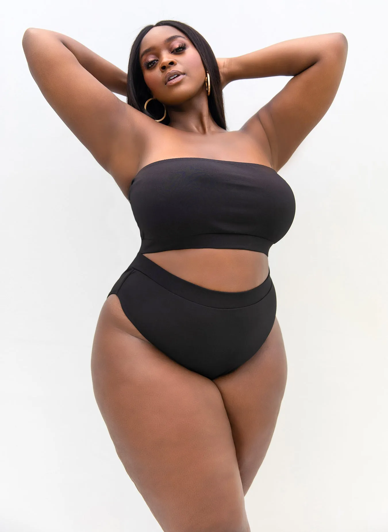 Essential High Waist Bikini Bottom - Black sold by Rebdolls product image thumbnail 3