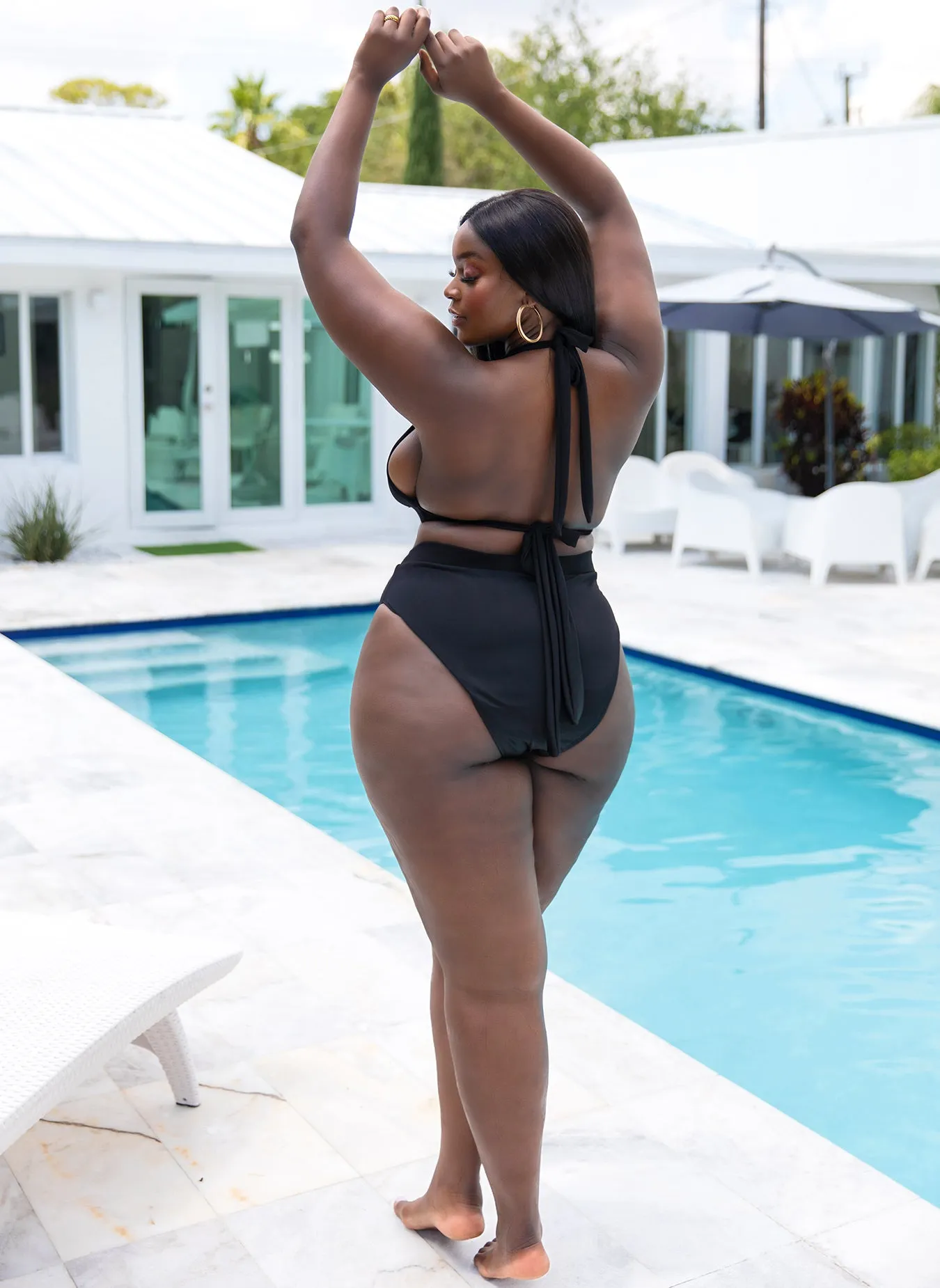 Essential High Waist Bikini Bottom - Black sold by Rebdolls product image thumbnail 5