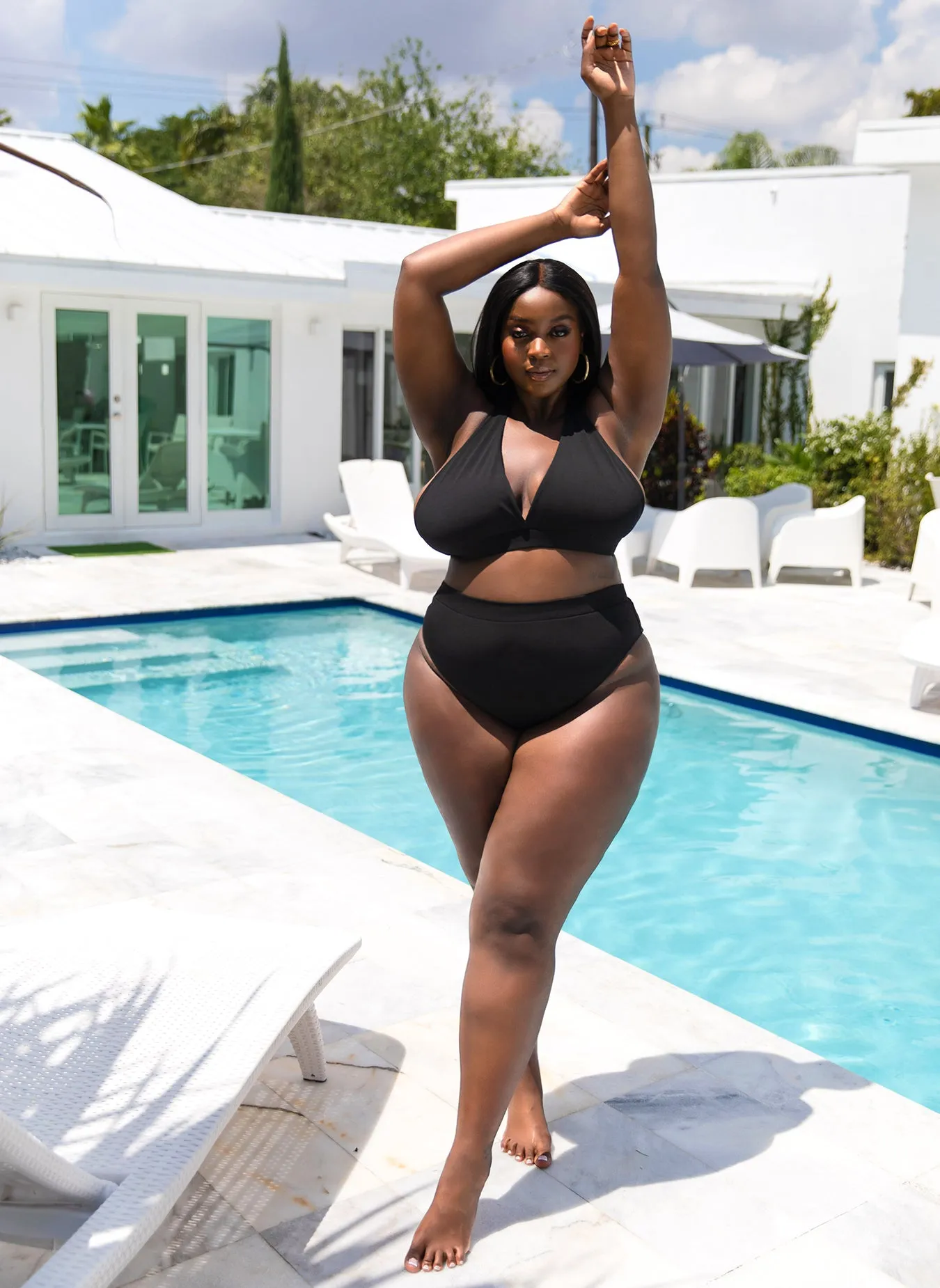 Essential High Waist Bikini Bottom - Black sold by Rebdolls product image thumbnail 2