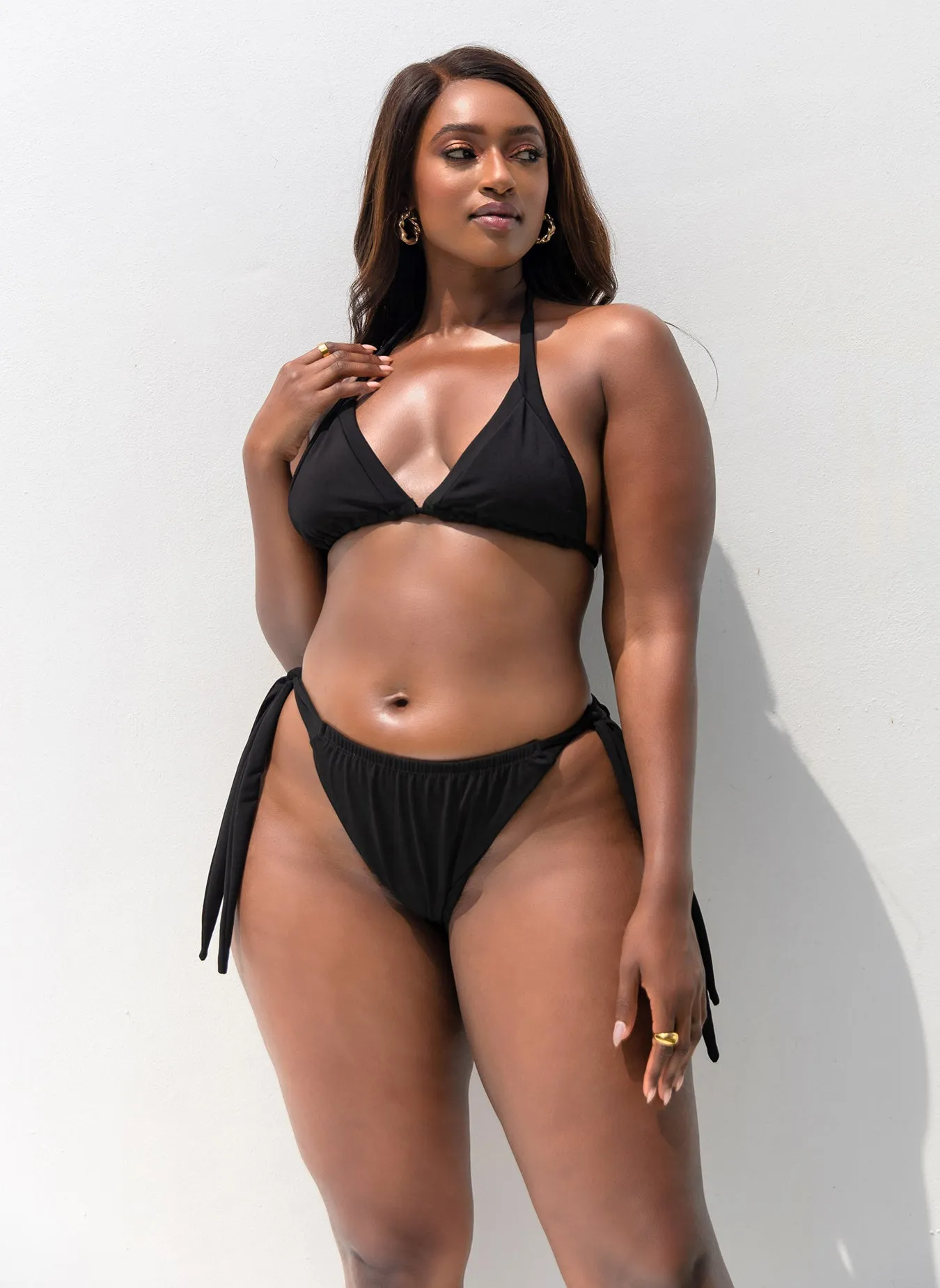 Essential Triangle Swim Top - Black sold by Rebdolls product image thumbnail 4