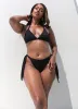 Essential Triangle Swim Top - Black sold by Rebdolls