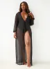 Sophia Long Sleeve Sheer Swim Cover-Up sold by Rebdolls