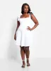 Adrienne Tie Strap Mini A Line Dress sold by Rebdolls