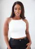 Babe Essential High Neck Crop Top sold by Rebdolls