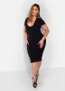 Essential Scoop Neck Midi Bodycon Dress - Black sold by Rebdolls