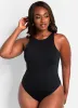 Essential Halter Neck Bodysuit - Black sold by Rebdolls
