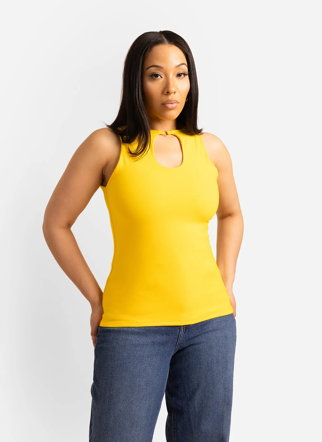 Glo Keyhole Cotton Top sold by Rebdolls