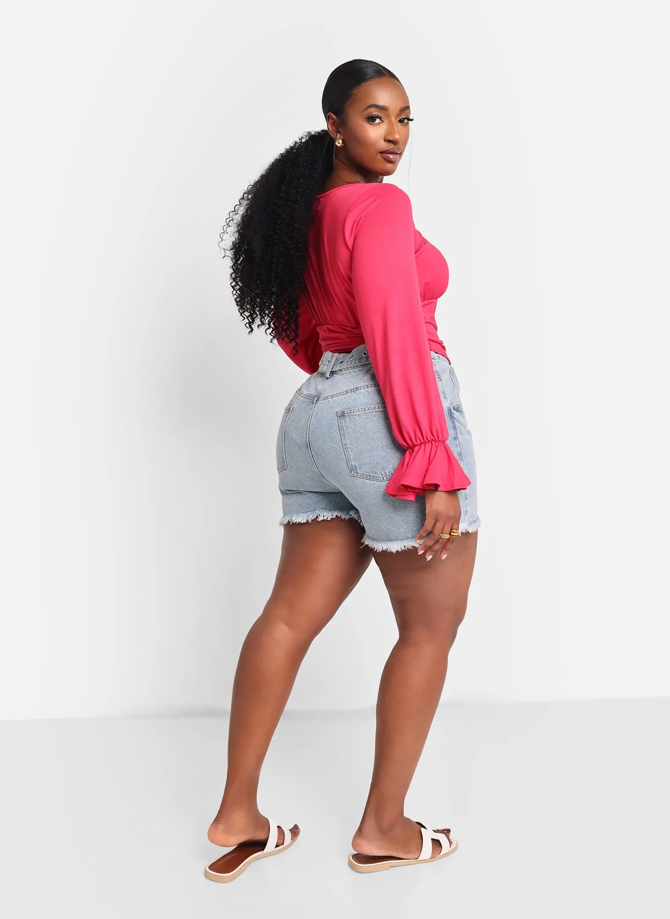 Lucy Peasant Bell Sleeve Blouse sold by Rebdolls product image thumbnail 3