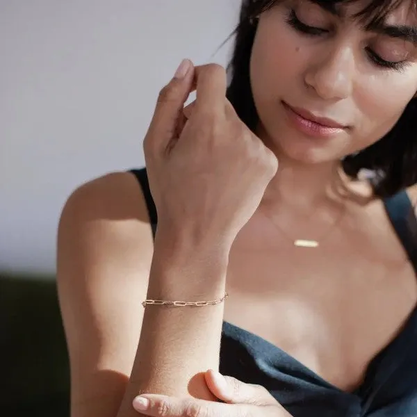 Piper Paperclip Chain Bracelet sold by Rebdolls product image thumbnail 5