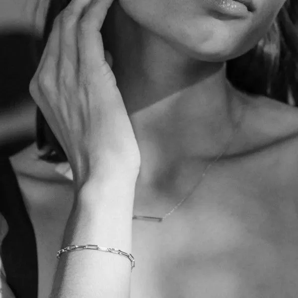 Piper Paperclip Chain Bracelet sold by Rebdolls product image thumbnail 4